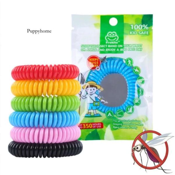 Mosquito repelente anti-bracelete inseto inseto de pulseira de insetos Muzzie mantém os insetos longe para crianças adultas Misture cores DHL Navio s 0418