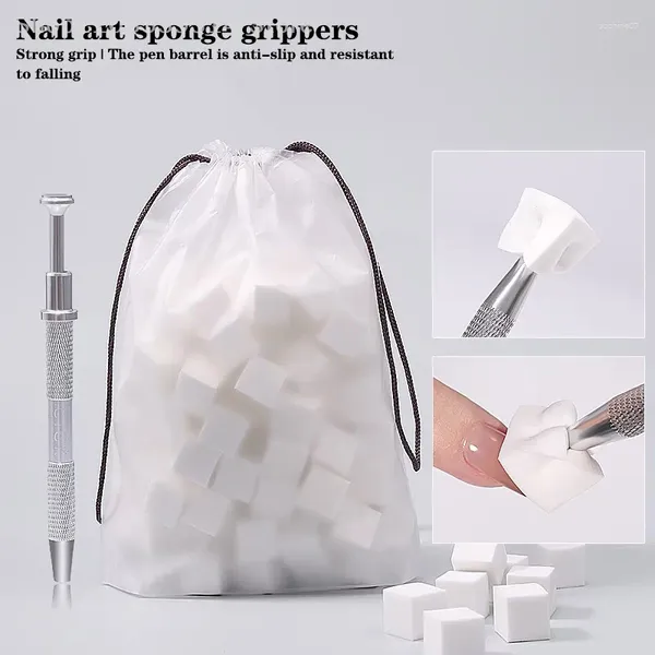 Decorazioni per le nail art spugna in lega grabber manicure spugne strumenti per pinza di strass per accessori per forniture