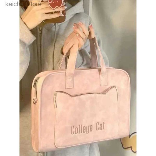 Andere Computerzubehör Ins Cute Pink Laptop Bag 14 15 15.6 16 Zoll MacBook Air 13 M1 M2 Laptop Aktentasche Notebook Computertasche Frauen Handtasche Neu Y240418