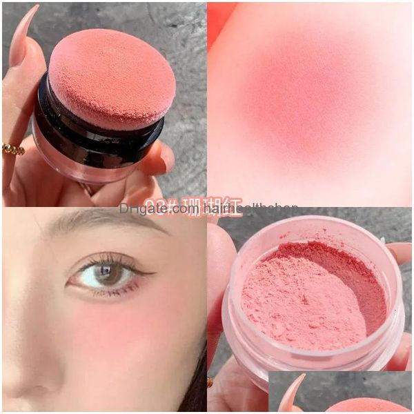 Blush B Make -up Lichtfarben Ber Gesicht Pulver Pigment Mineral Pfirsich koreanische professionelle Textur Wange Pprivate Label Kosmetik 230725 D DHXZD
