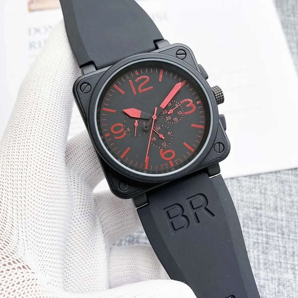 Bell and Ross Designer Men Fashion Sports Orologio da polso Sports Orologi Bell Automatico Orologi meccanici da polso di alta qualità Bratta di marca di lusso Cintura in acciaio inossidabile Me