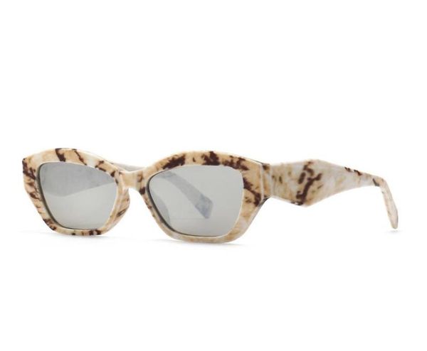 Óculos de sol Fashion European American Brand Runway Show Small Frame Cat Eye Women Tide Sun Glasses através do Border8264445