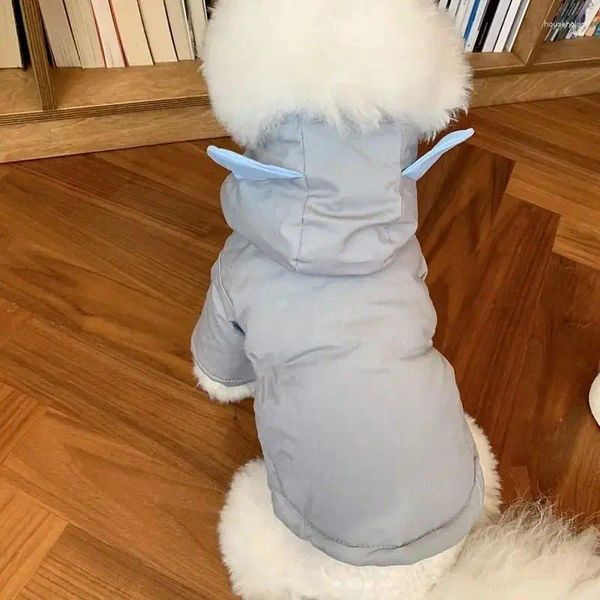 Abbigliamento per cani 2024 Autunno vestiti caldi barboncino pet pet solido cappotto inverno chihuahua orsacchiotto morbido a bottone a bottone in uscita giacca fredda in uscita