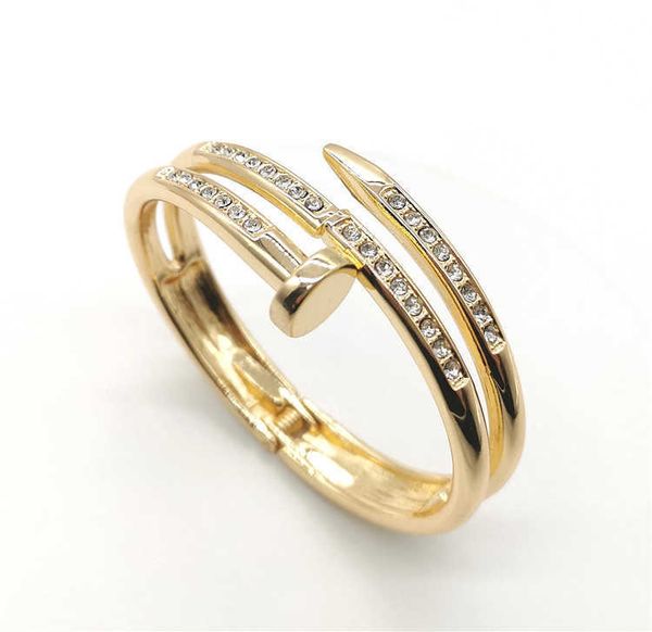 Bangles di lusso di alta qualità designer in lega di zinco in lega 18k oro per cacciavite a vite per il marchio Bracciale per donne e uomini