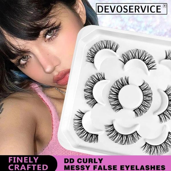 Ложные ресники 3 пары ресниц DD Curl 3D Mink Half Party Cosplay Cosplay Creative Sounsh Makeup Faux Cils Maquillage