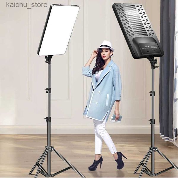 Kontinuierliche Beleuchtung 50W LED Fill Light Video Panel Light Dual Color 3200K6500K Photography Lighting Live Broadcast Photo Studio Leuchte FO Y240504 5NRG