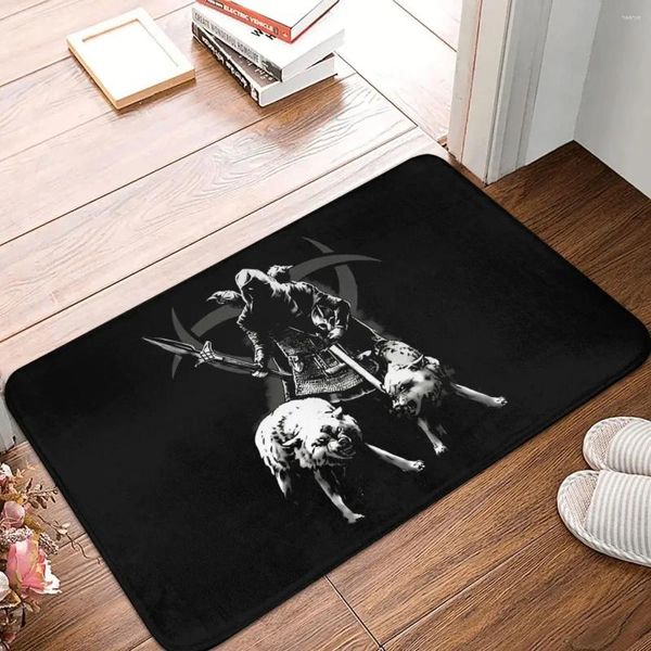 Ковры викинга valhalla non slip carpet odin allfather geri freki huginn muninn norse mythology коврик