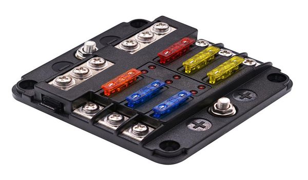 6 Way Blade Fuse Holder Box Block Case для 32 В автомобильного грузовика лодка Marine Bus Automotive5061054