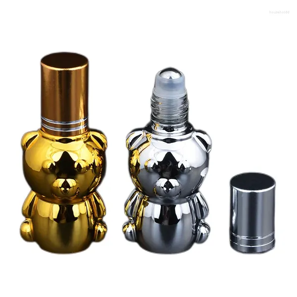 Бутылки для хранения 8 мл рулона на бутылке ролика для эфирных масел несут высококачественные контейнеры для дезодорантов бесплатно переполняемое парфюмерное стекло