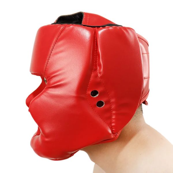 Casco di boxe di calcio di calcio protettivo per pattini per pattini per uomini per uomini donne karate muay thai de boxeo head protector combattimento libero mma sanda allenamento Adul