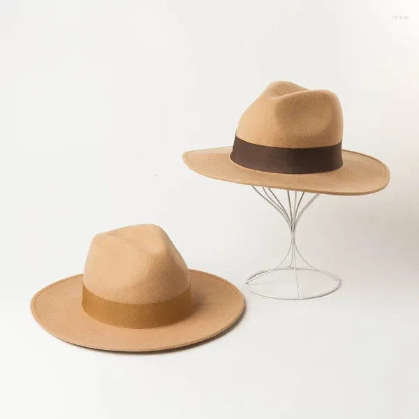 Beret Classic Chapeau Fedora Winter Wollhut Weitbrimen Hats Persönlichkeit Mode restauriert alte Wege England Panama Caps