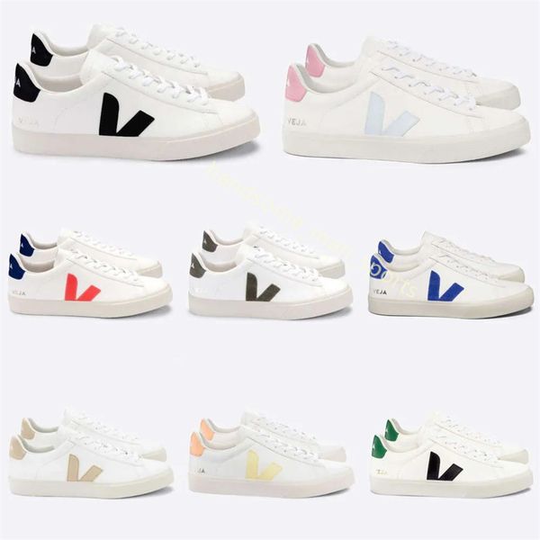 2024 Sapatos novos franceses Brasil Brasil Vida de baixo carbono verde Cotton Plataforma de algodão orgânico Tênis feminino Casual Classual White Designer Sapatos para homens 36-45 R8