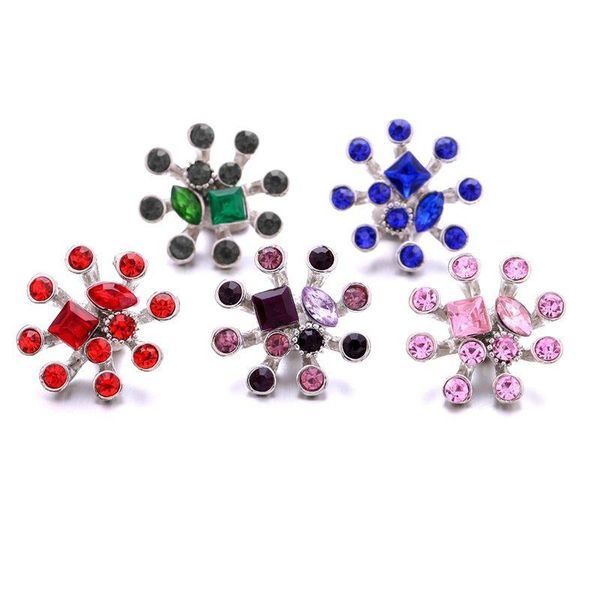 Tıkıklar kancalar Rhinestone Gadget Tonun Fireworks 18mm Snap Duthing Charms Bk Snaps için DIY Mücevher Bulguları Tedarikçiler Hediye Damlası Teslim Dh4dz