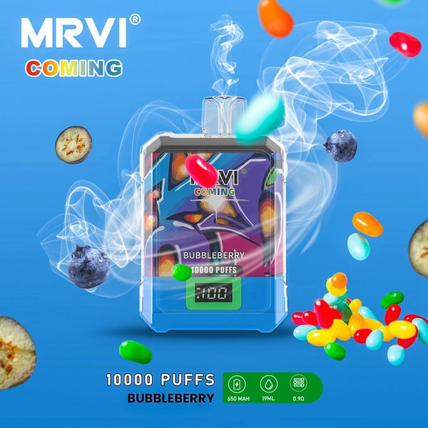 Оптовая MRVI идет 10000 10K Puffs Vaper Батарея Жидкий дисплей экрана E -сигареты.