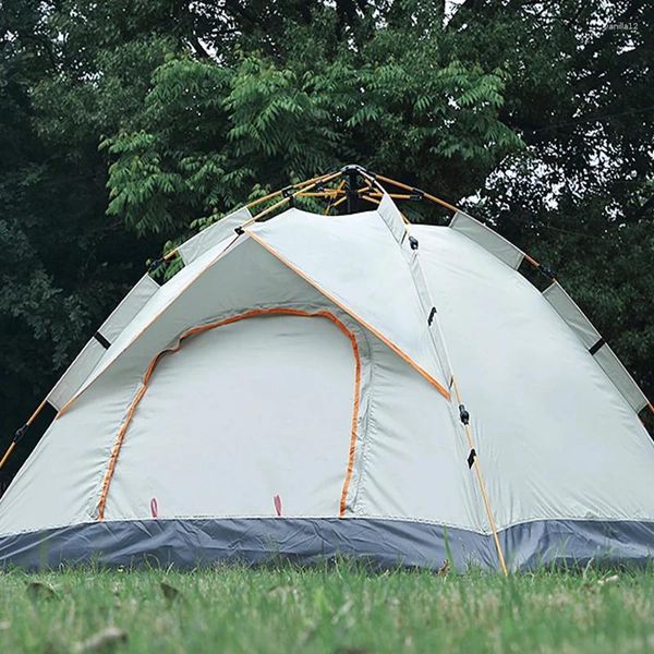 Tende e rifugi Tenda da campeggio all'aperto Apertura automatica Famiglia da picnic senza build Adatto per 3-4 persone Protezione solare