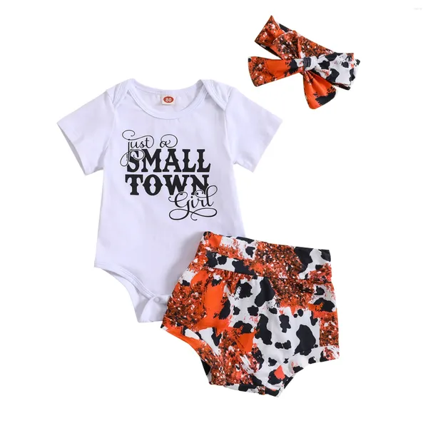 Set di abbigliamento abiti da bambino in abiti per lettere stampa a maniche corte a maniche corte per figuratore shorts cortomeo 3 pcs set