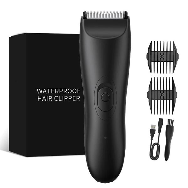 Männer Timmer für intime Bereiche Ball Hair Shaver Body Groomer Männlicher Epilator Sex Place empfindlicher Teil elektrischer Gesicht Schnitt Clipper 240416