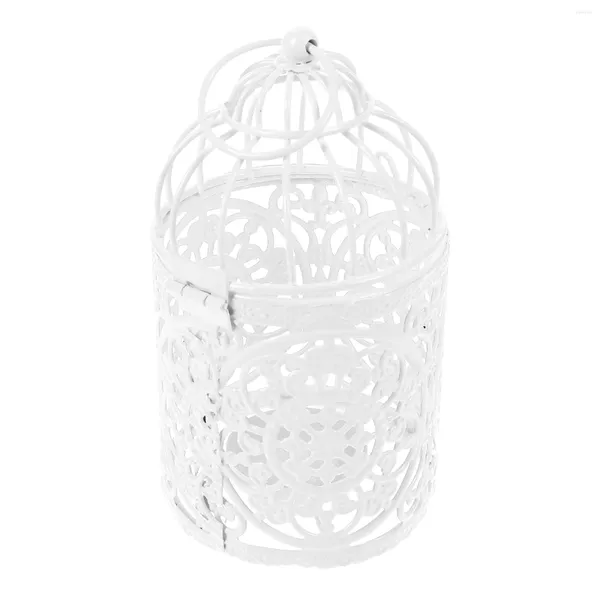 Candele Holderlantern Metal Cage Bird Candlestick Birdcage Lenterns Decorazioni per vacanze interni Tealight Hanging Desktop Regali per uccelli