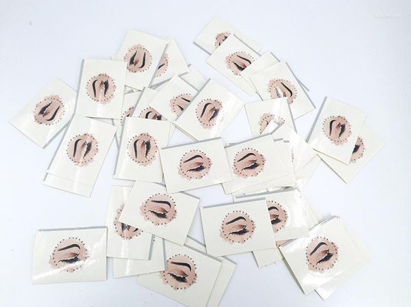 FALSE CYLESHES 200PCS adesivos de logotipo Cartões de visita personalizados marcas de casamento clara marcas Mink Lashes