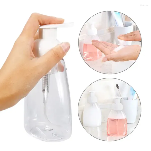 Lagerflaschen transparent flüssige klare Haustierseife Make -up gepresster Spender Kosmetischer Pumpenflaschenschaumschaum
