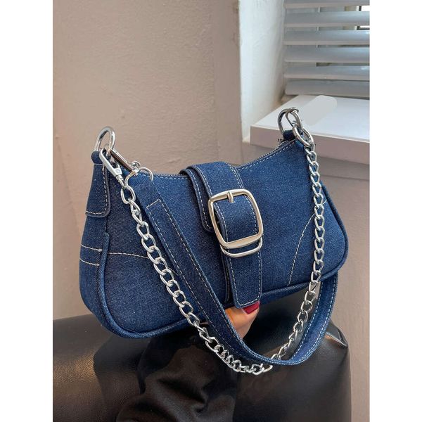 Kleine Design Jeans Bag Damen Neue Cross-Shoulder-Tasche Schulter-Leinwandtasche