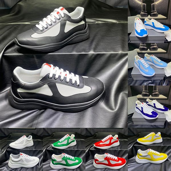 Americas Cup Designer Casual Scarpe per le scarpe da ginnastica da maschere per le scarpe da ginnastica in pelle nera piattaforma di lusso in gomma di lusso?