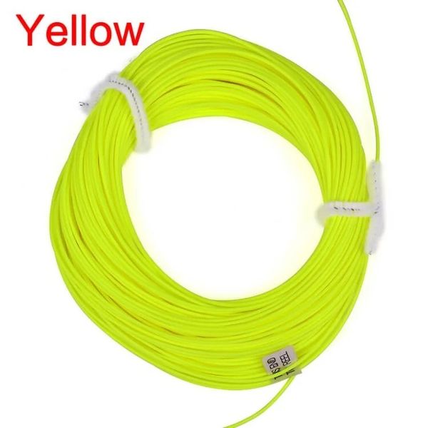 2024 100ft Gewicht Vorwärts schwimmende Fliegenfischerei WF-2F/3F/4F/5F/6F/7F/8F Fly Line Gewichtsablauf Nylon Salzwasser Süßwasser sicher,