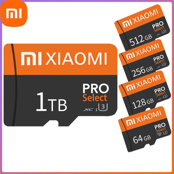 Cartões Xiaomi Micro SD Card de memória TF/SD Card 1TB 128GB 256GB 512 GB 64GB ORIGINAL MINI CLASSE 10 CARTÃO DE MEMÓRIA FLASH PARA CAMANA/PELE