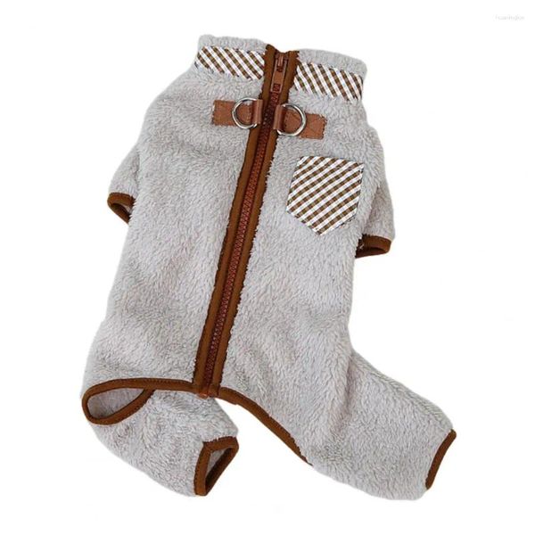 Hundekleidung Haustier Kleidung Winter Jumpsuit mit Reißverschluss Design Katze Weiche Tracksanzug Haustiere Welpe Kleidung