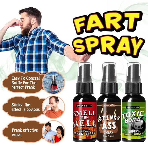 Decorazione per feste da 30 ml di scoreggia liquida spray lattina puzza bomba culo-meldy puzzolente a gas bavaglio scherzo novelties giocattolo