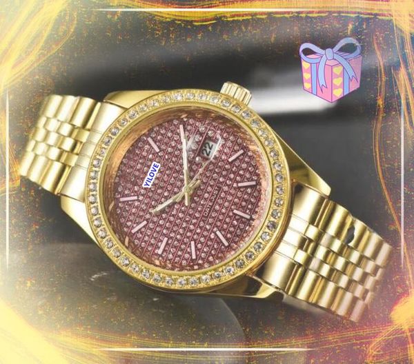 Donne eleganti da uomo Orologi a batteria automatica del quarzo Day Time Diamonds Anello DOT OCCOLO TRE STECHES DESIGN SHINY SHINY CALENDARI DI STARLI BRACCHETTO DEGNI