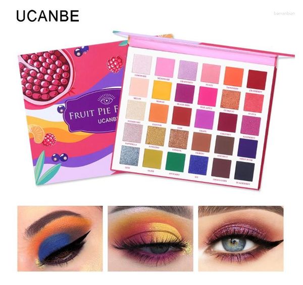 Lidschatten 30 Farben Professionelles Lidschatten hellen pallete Füllpalette Make -up -Kit lebendig hell Glitzer Schimmer TSLM1