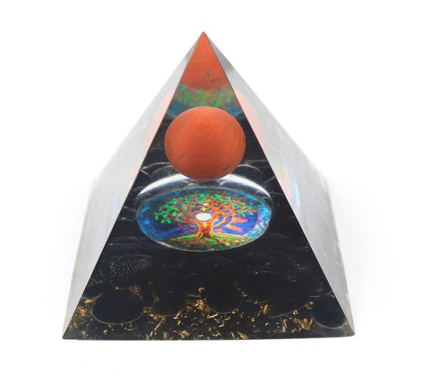 5 PCS Ping Pingente Orgone Energy Stone and Resin Pyramid 3D Symbol Star Transfer Lucky Gift Jewelry6653584