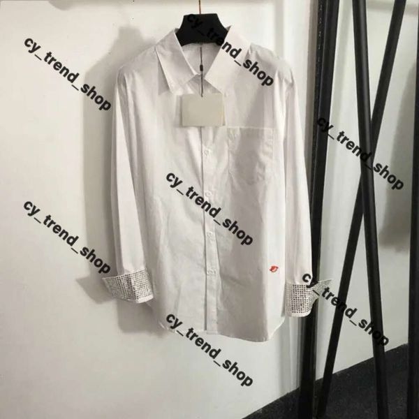 Camisa Loeweee Camisa Loewe New Bloups for Women Designer Cardigans elegantes bordados de manga longa Loewve camisetas Blusa Mulheres roupas Loewve camisa 166 960