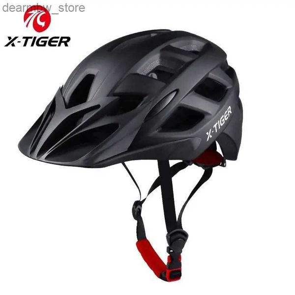 Maschere per cicli Maschere X-Tigre Casco per biciclette da esterno Casco a montagna integrato Montaggio Mountain Bike UltraLight Racing Cycing Cycing Cycling Equipment L48