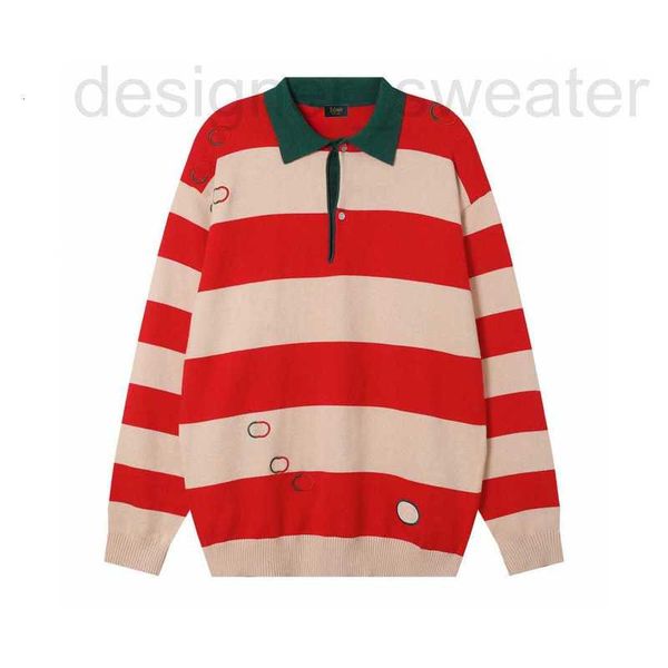 Designer di felpe con cappucci da uomo Designer colorato double g ricamato a strisce rossa maglione da uomo camicia da uomo con maglieria per uomo e donna d9dr