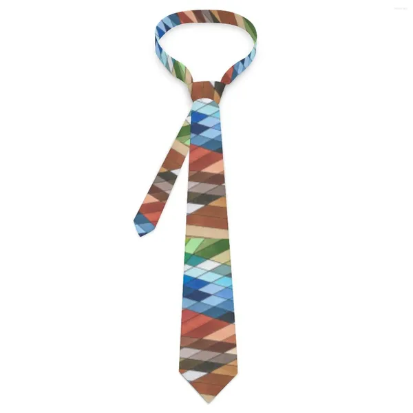 Bow Ties Soyut geometri kravat çizgileri baskı günlük aşınma parti boyun yeniliği erkekler için gündelik kadınlar tasarım yaka kravat