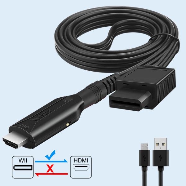 Kablolar Wii - HDMI Dönüştürücü Adaptör Wii2HDMI Kablo Adaptörü Wii - HDTV Monitör