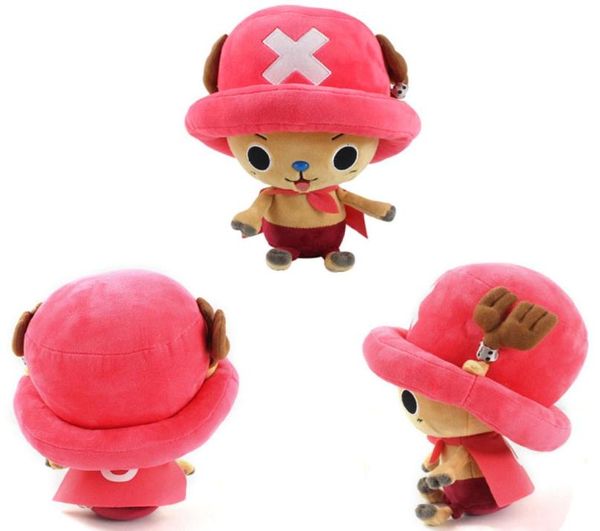 24 cm Anime One Piece Tony Chopper Plush Toys Presente de aniversário macio de bonecas de pelúcia para crianças4956901