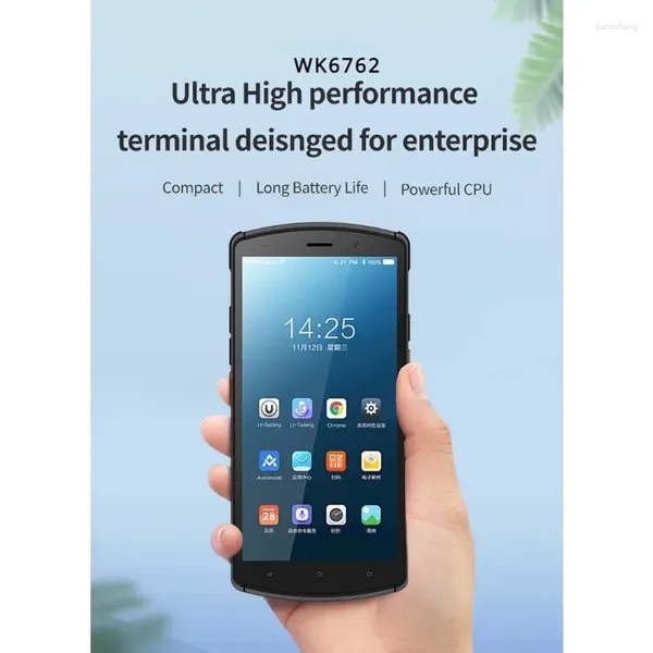 WIFI sem fio portátil 4G Bluet 5.7 Tela de toque Handheld PDA Terminal Data Collector com Android 12 WTC57 -6762