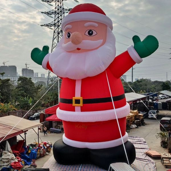 12mh (40 pés) com atividades de lançamento livre de navio livre de sopradores de Natal, gigante de publicidade inflável, balão de terra inflável para venda