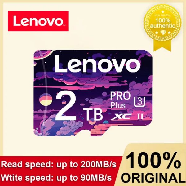 Карты Lenovo SD/TF Flash Memorme Card 2TB 1TB MICRO TF/SD CARD 128GB MINI SD CARD TF Флэш -карта карта памяти 2TB для Nintendo Switch