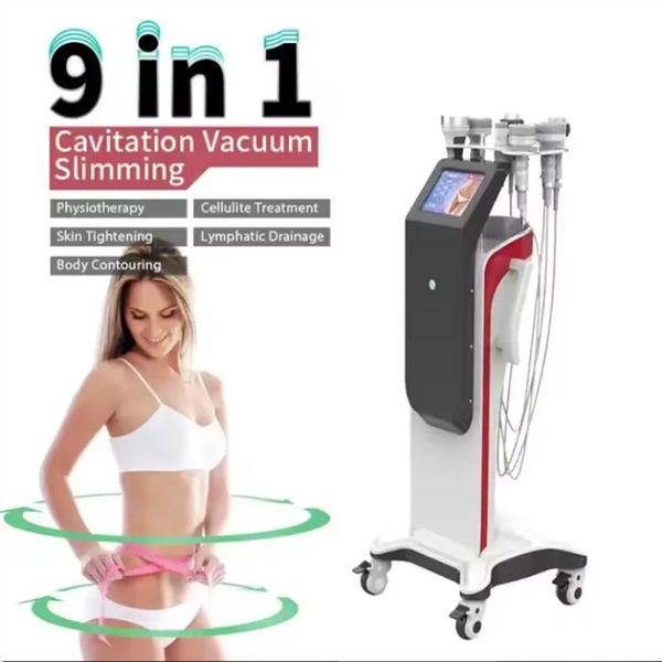 Hochwertige 9 -in 1 -HF -Kavitationsmaschine 80K/40K Ultraschall Ultraschall Vakuumkavitation Slimming -Schönheitsausrüstung