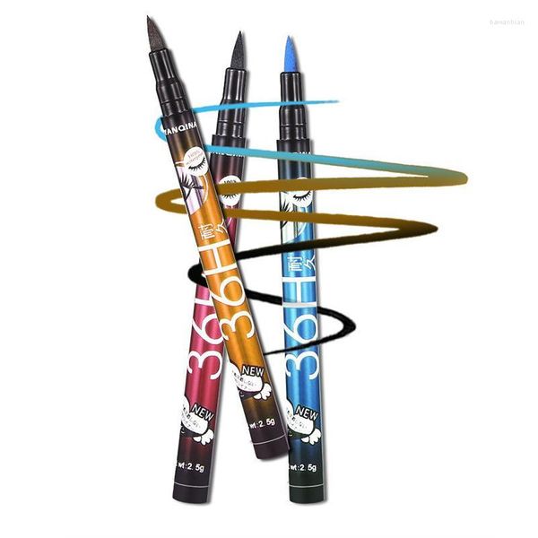 Eyeliner 36H farbenfrohe wasserdichte langlebige tragbare schnelle trockene Flüssigkeitsstiftstift-Make-up-Werkzeuge Maquillaje TSLM2