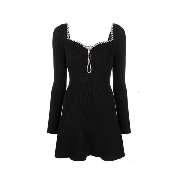 SP Spring Trik Mini Dress Women Long Fare Socialiet Sociality Light Light Rustious Climpone Trimmed Slim квадратная юбка для шеи весна и летняя новая FZ2404179