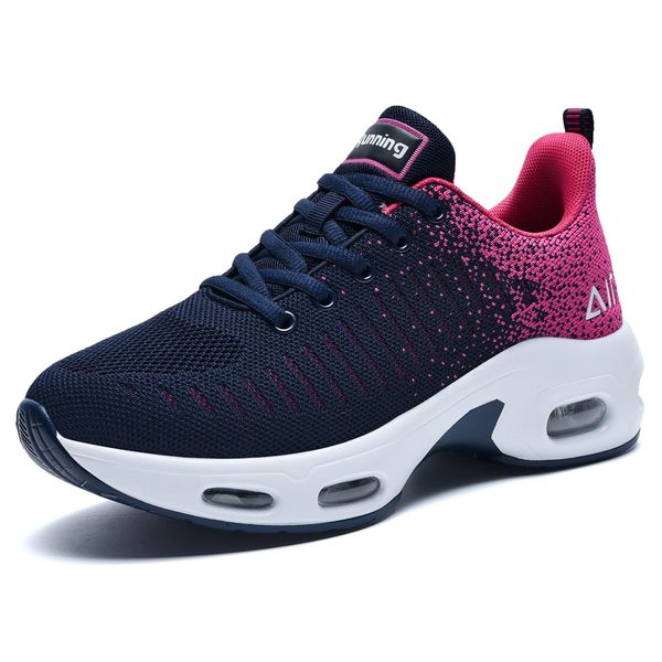 Tênis de corrida feminino tênis respirável Athletic Casual Shoe Lightweight Breathable Anti-Skid Sneakers