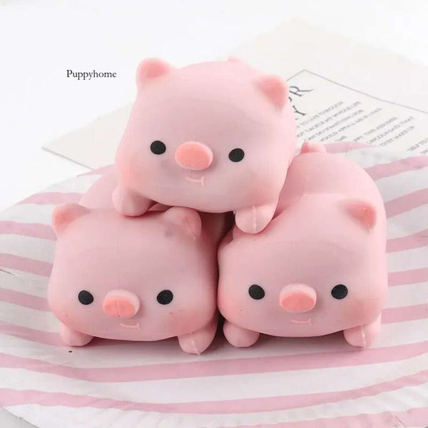 Panda Toy Pinch Dekompression weiche Mini -Tierform Spaß niedliche Cartoon -Schweinchen und Welpen Stress Relief Squeeze Ball 0418