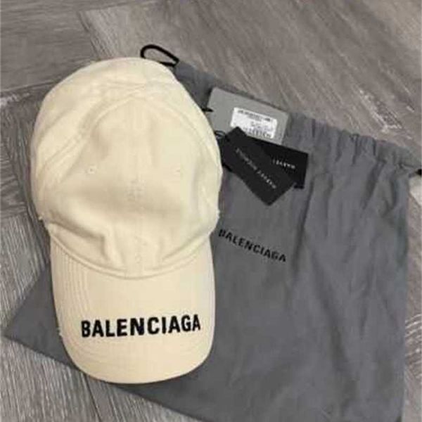 Designer Baseball Cappello ricamato Summer Fashion Ball Cap New with Tags 285 Bellenciagaa Logo Front Cream Baseball Cap Cappello da baseball L grandewlkvth