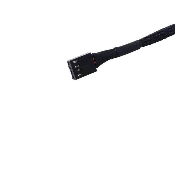 2024 3/4 PIN PMW к двойному вентилятору Y Splitter Black Depending Extension Power Power Cable Caled Extension Advension Adviter Adapter Power - для PWM