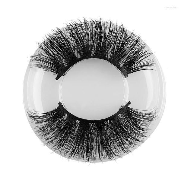 Falsche Wimpern Lekgvd 25mm Wimpern lang 6d Nerzhaar Dicke Kreuz wispy flauschige Erweiterung Schönheit Make -up